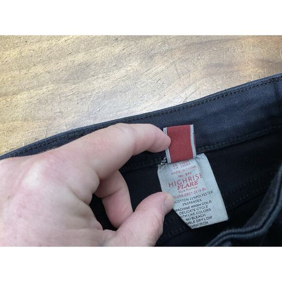 Stetson Western Jeans Womens High Rise Flare Dark Blue Size 4 Pants - Picture 10 of 13